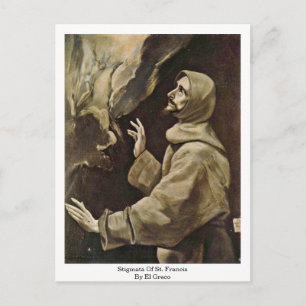 Stigmata av St. Francis by El Greco Vykort