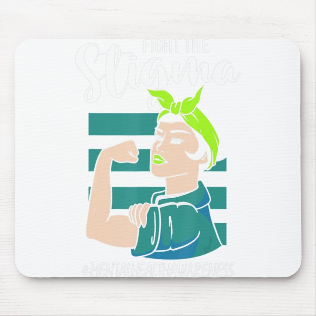 Stigmatiseringsmedvetande om tigmatisering musmatta (Framsidan)