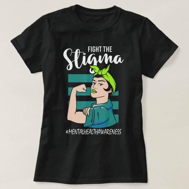 Stigmatiseringsmedvetande om tigmatisering t shirt (Design framsida)