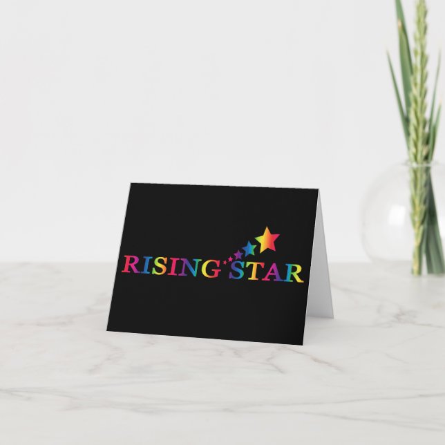 Stigning anteckningskort för Star BLANK (Framsida)