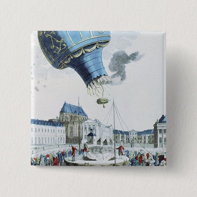 Stigning av den Montgolfier broderluftballongen Knapp (Framsida)