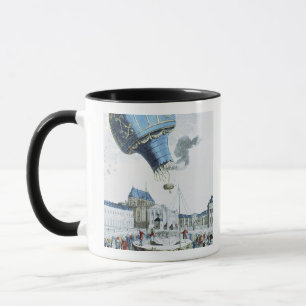 Stigning av den Montgolfier broderluftballongen Mugg