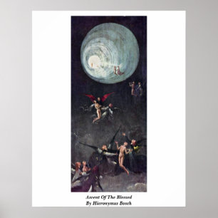 Stigning av det välsignat. Vid Hieronymus Bosch Poster