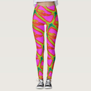 stigning blond sjöjungfruar rosa leggings