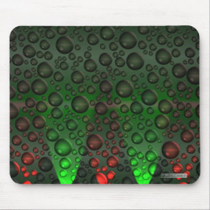 Stigning Bubbles Grönt/Red Mousemat Musmatta