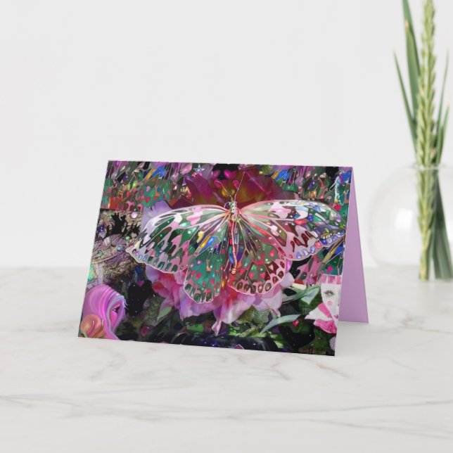 Stigning Dawn Butterfly Kort (Framsida)