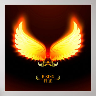 Stigning Fire - Phoenix Vingar Poster