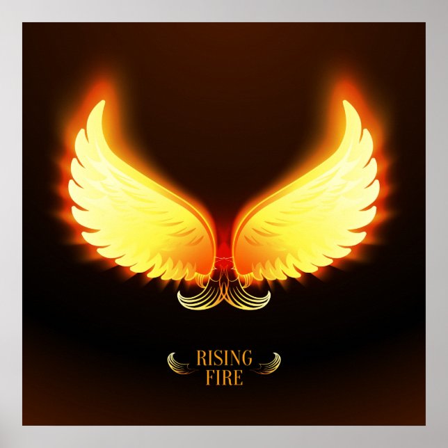 Stigning Fire - Phoenix Vingar Poster (Framsidan)