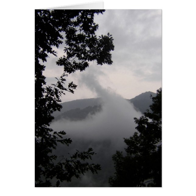 Stigning Fog Hälsningskort (Framsidan)