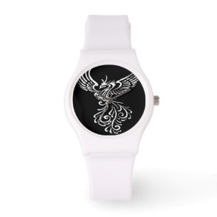 Stigning från Ashes Phoenix White Illustration Armbandsur