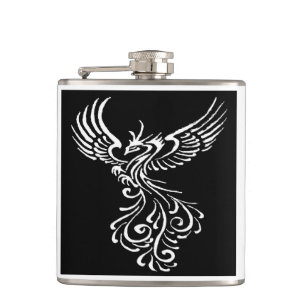 Stigning från Ashes Phoenix White Illustration Fickplunta