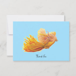 Stigning Phoenix Bird Illustration Pastel Himlar B Tack Kort