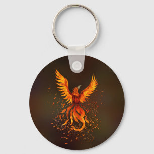 Stigning Phoenix Bird Nyckelring