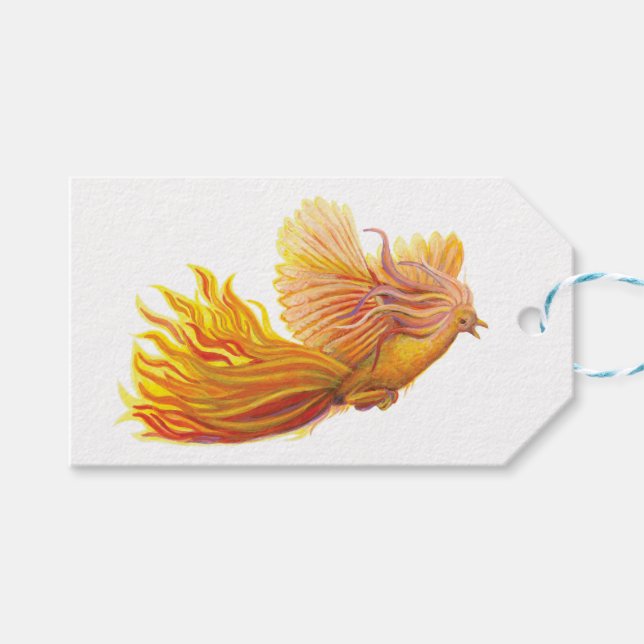 Stigning Phoenix Bird Presentetikett (Framsidan (Horisontell))