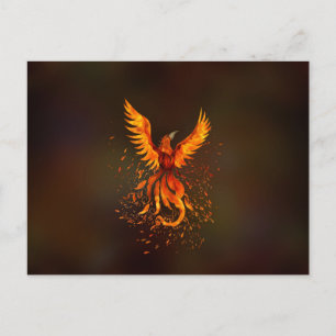 Stigning Phoenix Bird Vykort