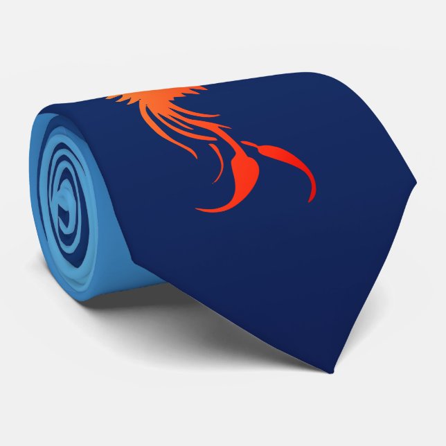 Stigning Phoenix i Flames Tie Slips (Rullad)