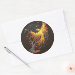 Stigning Runt Klistermärke