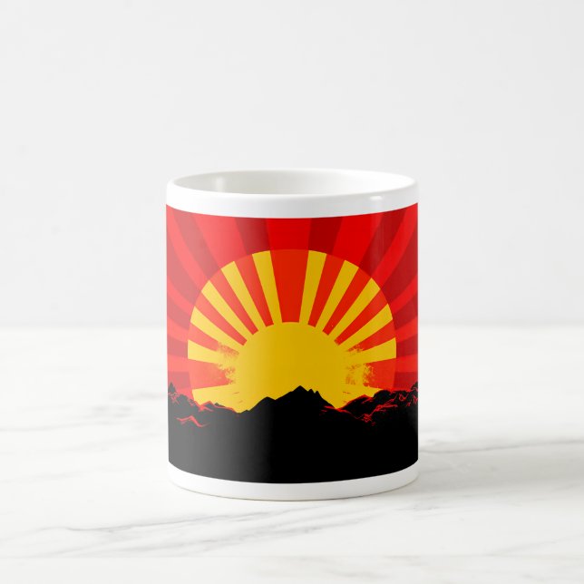 Stigning Sol - design 1 Kaffemugg (Center)