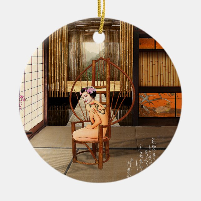 Stigning Sol Julgransprydnad Keramik (Framsidan)