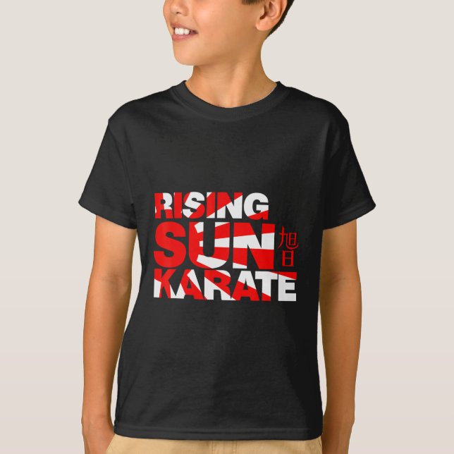 Stigning Sol Karate Sunburst T Shirt (Framsida)