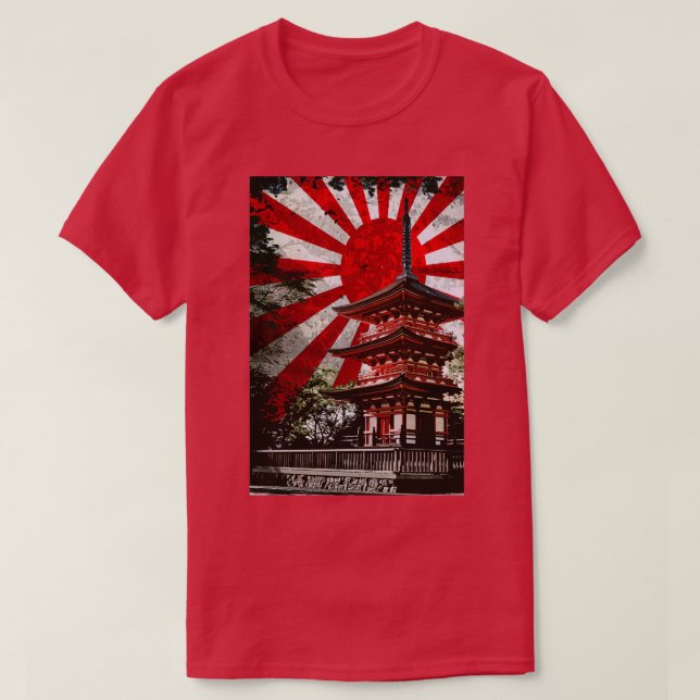 Stigning sol pagoda t shirt (Design framsida)