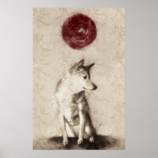 Stigning Sol Shiba Inu Poster