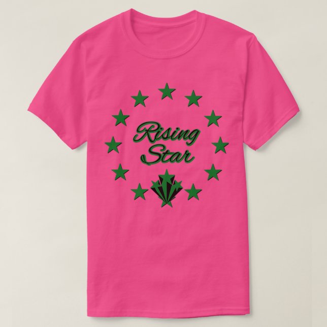 Stigning stjärna t shirt (Design framsida)