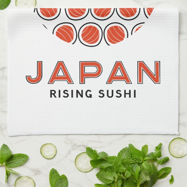 Stigning Sushi Kökshandduk (Vikta)