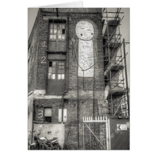 Stik Man Graffiti, Shoreditch London Hälsningskort