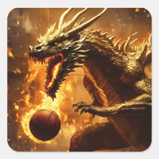 Stikarhantverkskorgar Fyrkantigt Klistermärke