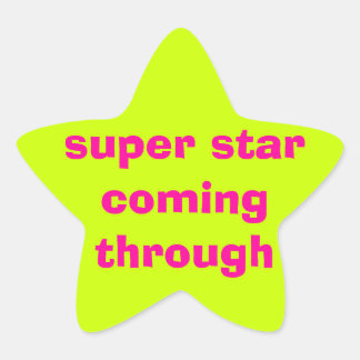 stiker stjärnformat klistermärke