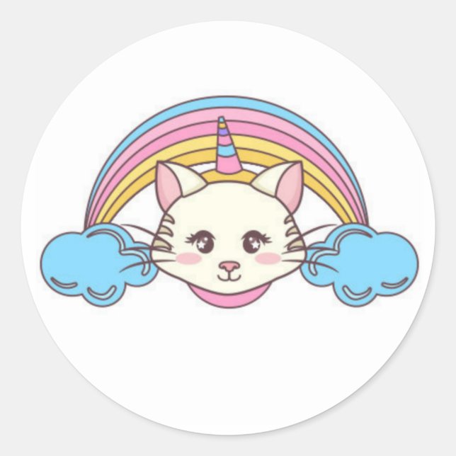 stikers et autocollant runt klistermärke (Framsida)