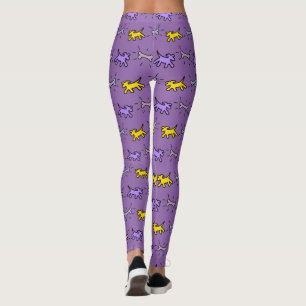 Stil 1 för hundbengrafitti väljer damasker för leggings