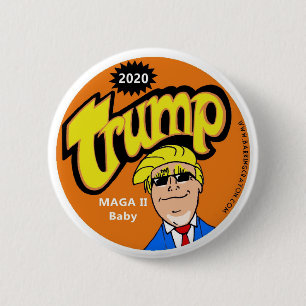 Stil 2020 för den trumfostpuffen knäppas knapp