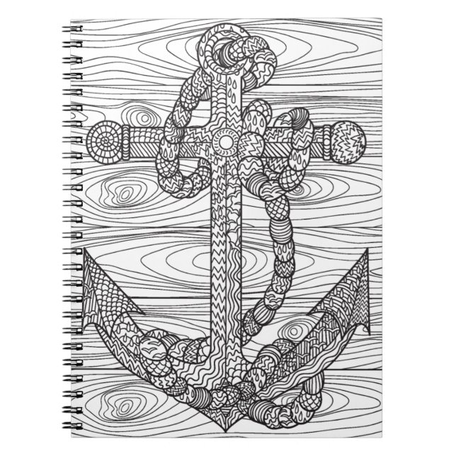 Stil ankrar och Rope Anteckningsbok (Framsidan)