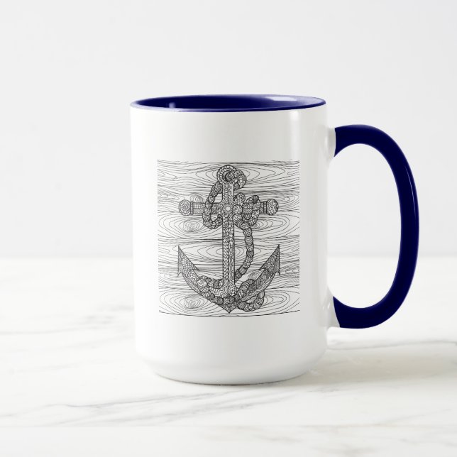 Stil ankrar och Rope Mugg (Höger)