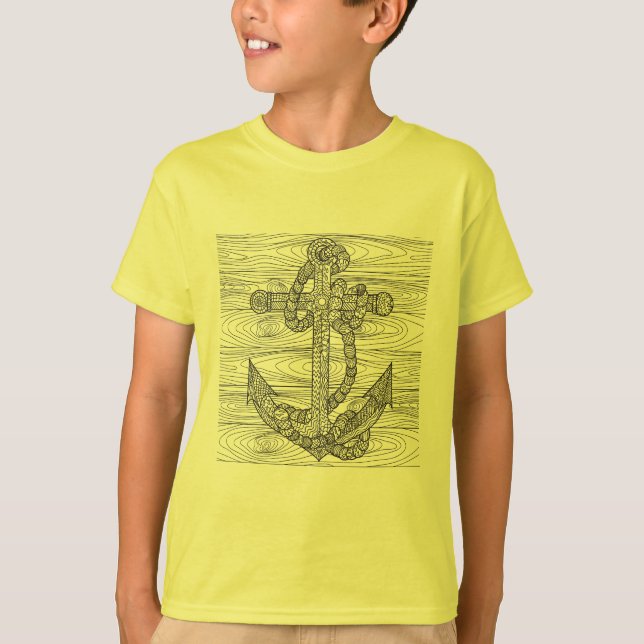 Stil ankrar och Rope Tee Shirt (Framsida)