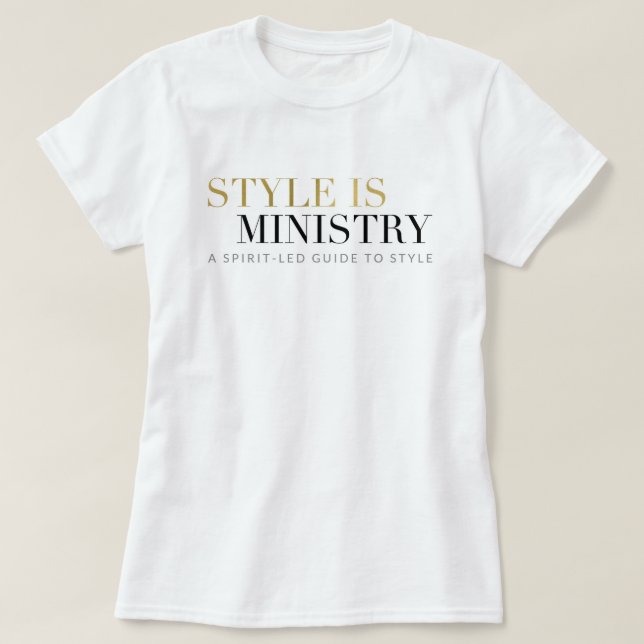 Stil är missiontshirten tröja (Design framsida)