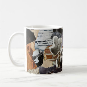 stil Atmosphere färg grått, brun, svart och svart Kaffemugg