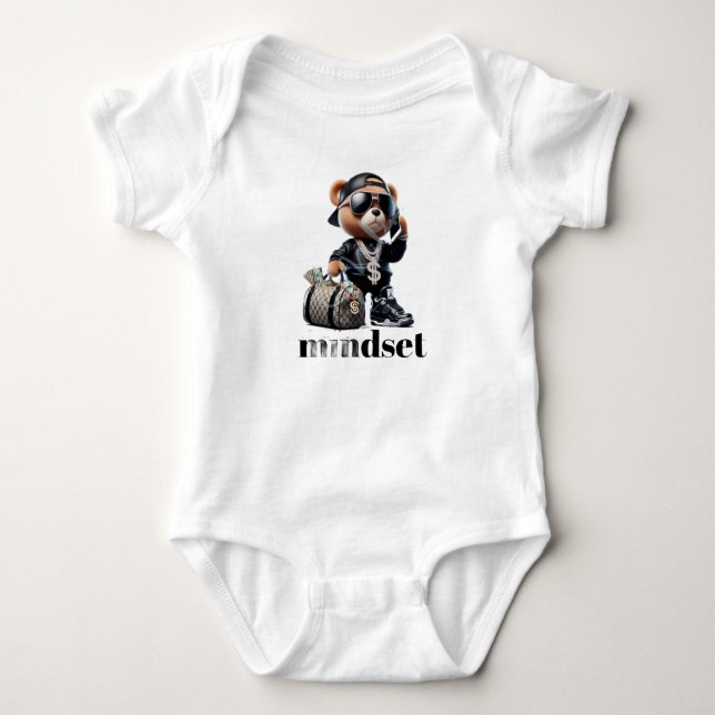 Stil: Babybody i jersey T Shirt (Framsida)