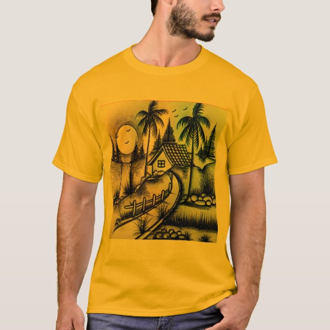 Stil: Basic Mörk T-Shirt Bekväm (Framsida)