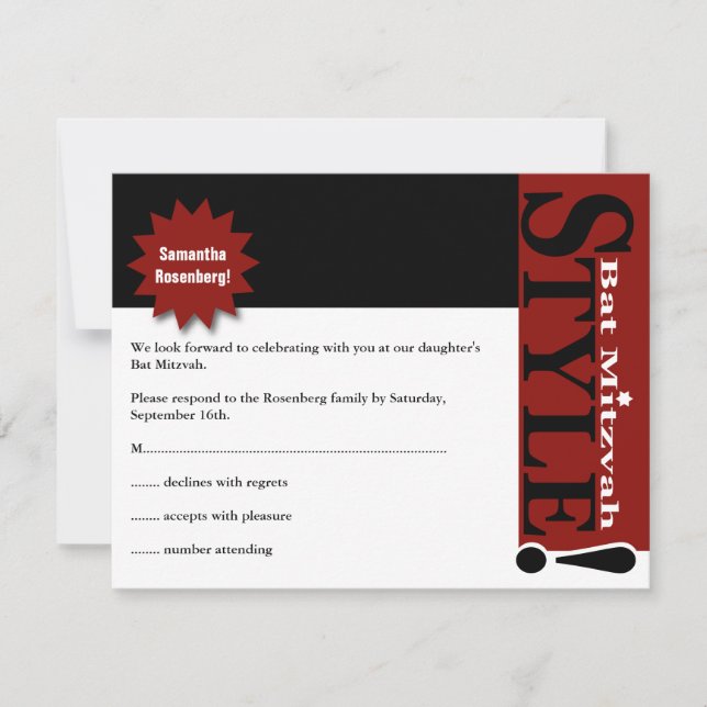 Stil! Bat mitzvah Magazine OSA Reply Burgundy (Framsida)