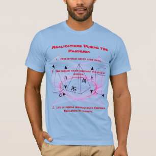 Stil - blå och röda "Realisationer under pandemi T Shirt