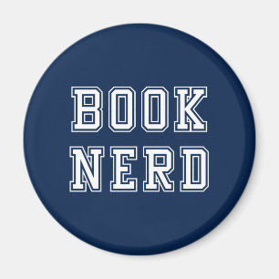 Stil Bok Nerd med redigerbart Färg Magnet