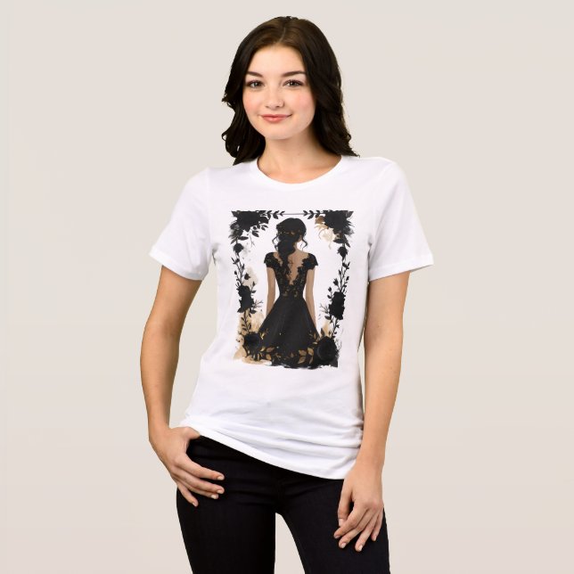 [Stil] Bröllop [Produkt] Brud Present Elegan T Shirt (Framsida Full)