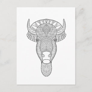 Stil Bull Head Vykort