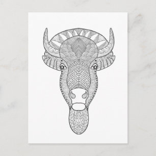 Stil Bull Head Vykort