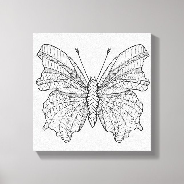 Stil Butterfly 18 Canvastryck (Framsida)