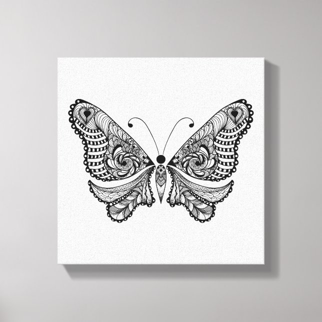 Stil Butterfly 6 Canvastryck (Framsida)
