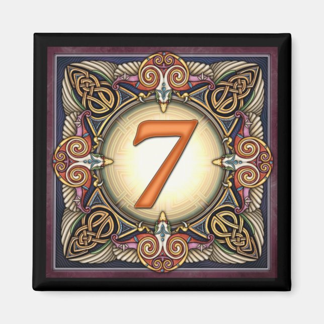 Stil C, ’7’ - Magnet Celtic Number (Framsidan)